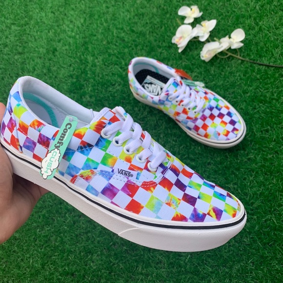 Vans ComfyCush Era Tie-Dye Checkerboard - Picture 2 of 6